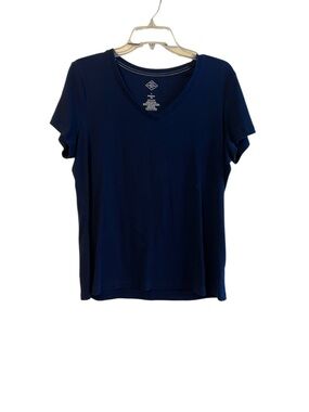 St. John’s bay Classic V-Neck Women’s Top - Navy